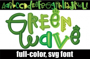 Green Wave Font Download