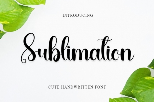 Sublimation Font Download