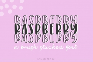 RASPBERRY STACKED Trendy Display Font Download
