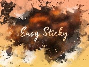 E Easy Sticky Font Download