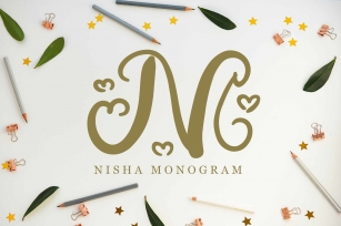 Nisha Monogram Font Download