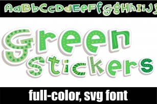 Green Stickers Font Download