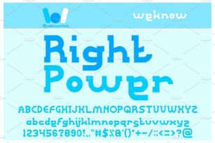 Right Power font Font Download