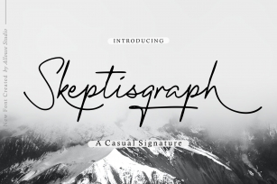 Skeptisgraph A Casual Signature Font Download