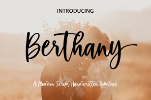 Berthany Modern Script Font Download