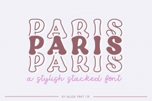 PARIS STACKED Trendy Display Font Download