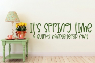 Its Spring Time Font Download
