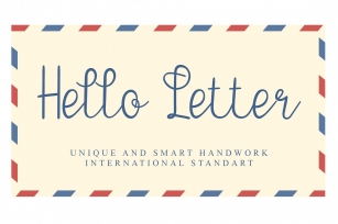 Hello Letter Font Download