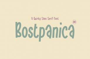 Bostpanica Font Download