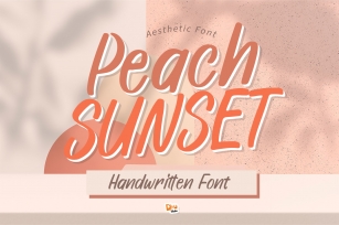 Peach Sunset Font Download