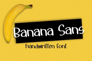 Banana Sans Handwritten Font Download
