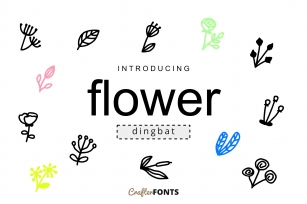 Flower Doodle Dingbat Font Download