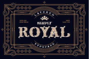 Simply Royal. Font and Template. Font Download