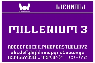 Millenium 3 Font Download