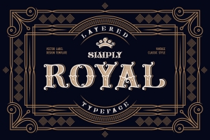 Simply Royal. and Template. Font Download