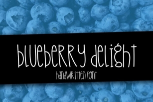 Blueberry Delight Handwritten Font Download