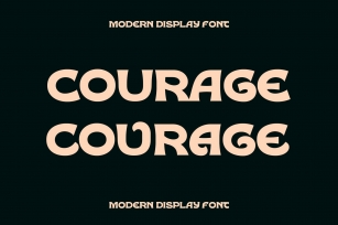 COURAGE DISPLAY Font Download