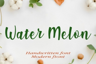 Water Melon Font Download
