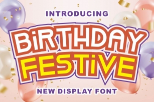 Birthday Festive Font Download
