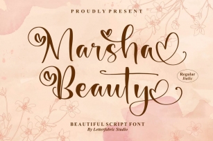 Marsha Beauty Beautiful Script Font LS Font Download