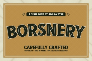 Borsnery Font Download