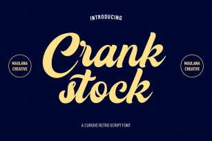 Crankstock Vintage Script Font Font Download