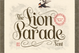 Lion Parade - Bonus Ornaments Font Download