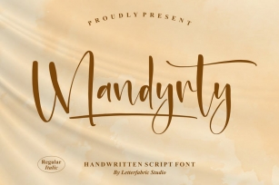 Mandyrty Handwritten Script Font LS Font Download