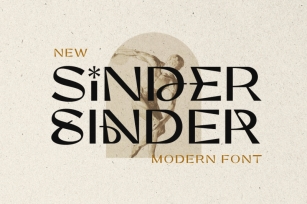 Sinder - Modern Font Font Download