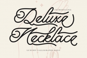 Deluxe Necklace Font Download