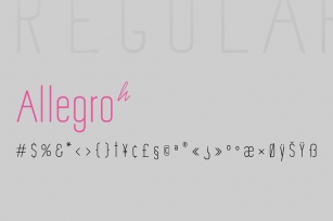 Allegro Sans Font Download