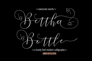Bettha Bottle Font Download