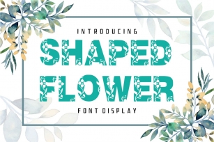 Shaped Flower Font Download