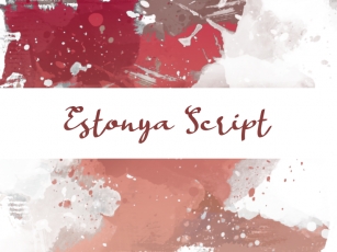 E Estonya Scrip Font Download