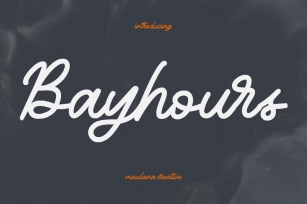 Bayhours Cursive Script Font Font Download