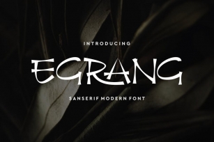 Egrang Font Font Download