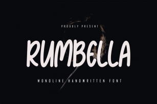 Rumbella - Monoline Font Font Download