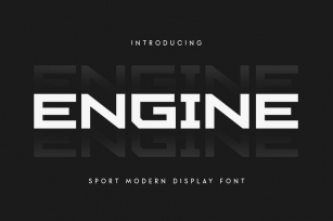 Engine - Sport Modern Font Font Download
