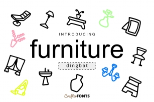 Furniture Doodle Dingbat Font Download