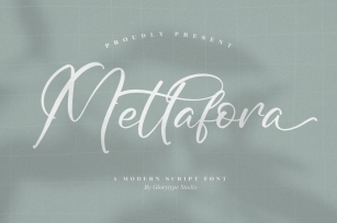 Mettafora Modern Script Font LS Font Download