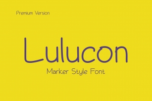 Lulucon Marker Style Font Download