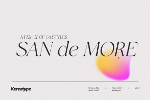 San de More Stylish Classy Serif Font Download