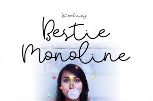 Bestie Monoline Font Download
