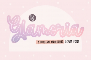 Glamoria Modern Monoline Script Font Download