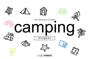 Camping Doodle Font Download