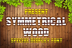 Symmetrical Wood Font Download