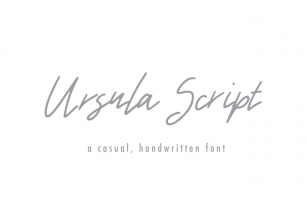 Ursula Script Font Download