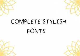 Complete Stylish Font Download