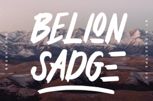Belion Sadge Font Download