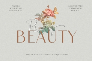 Rise of Beauty Duo Font Download
